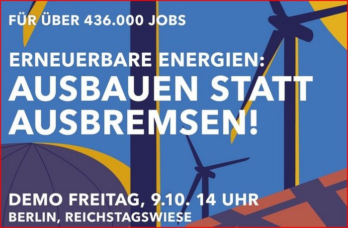 Ausbauen statt Ausbremsen - Demo Berlin 9.10.2026